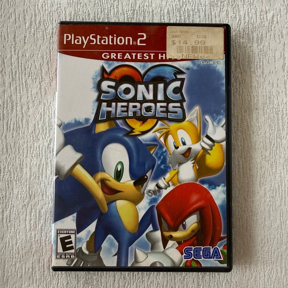 Sonic Heroes Greatest Hits‎ PS2 PlayStation 2 Case Manual Untested